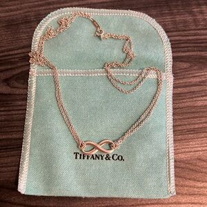 Like new silver Tiffany’s infinity necklace